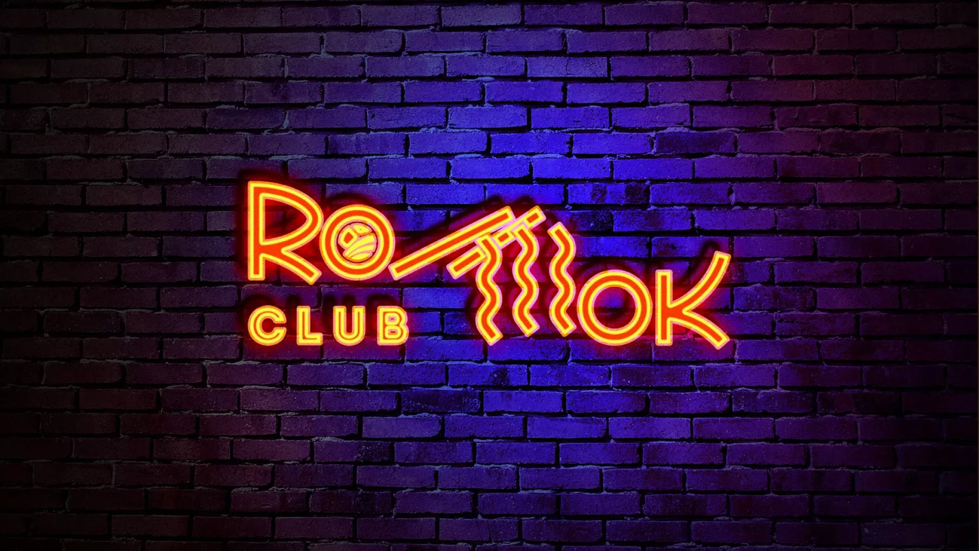 Разработка интерьерной вывески суши-бара «Roll Wok Club» в Муравленко
