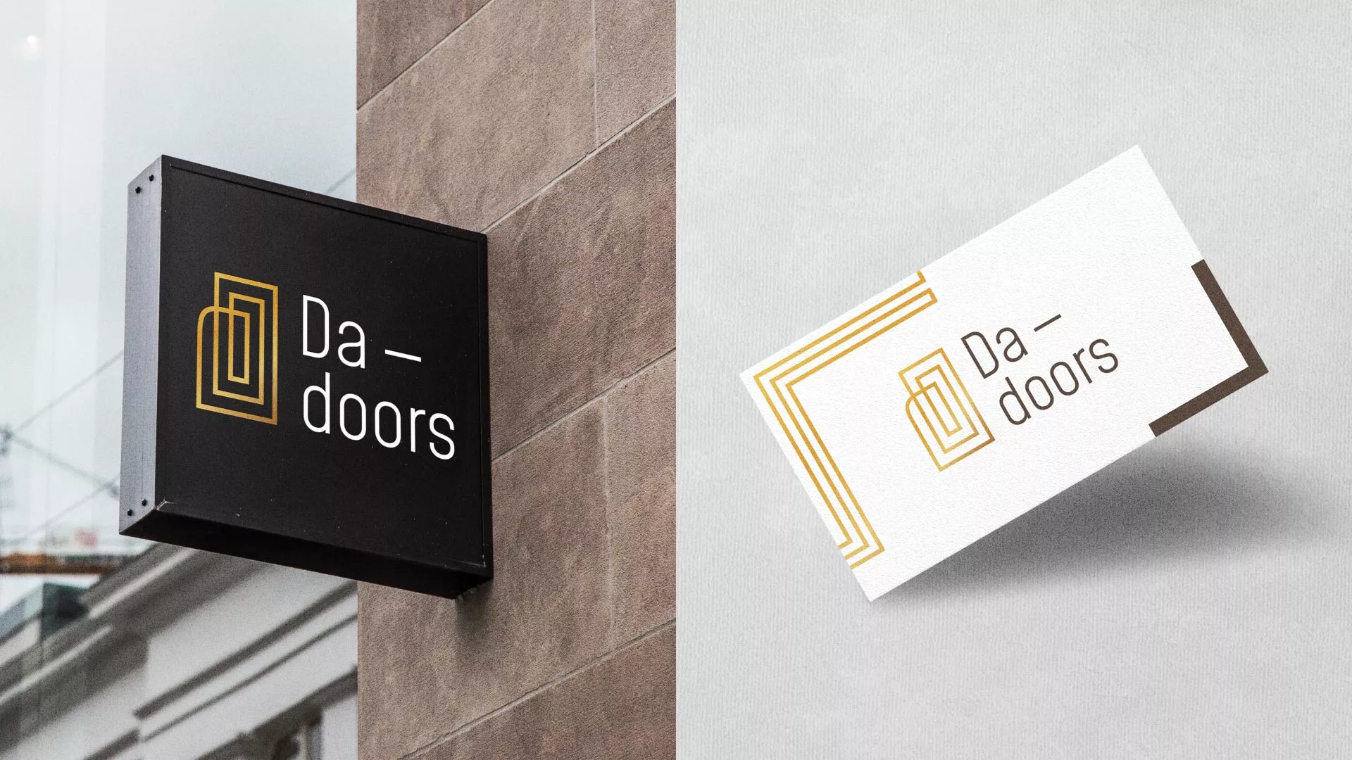 Разработка логотипа для компании «DA-DOORS» в Муравленко